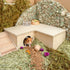 Niteangel Multi-Chamber Hamster House Maze, Multi-Room Hideouts & Tunnel Toys for Hamster, Gerbils, Mice (3-Room Large)