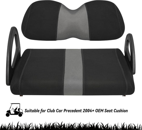 Golf Cart Front Seat Covers for Club Car Precedent 2004 up, Washable Air Mesh Cloth Cover