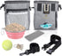 SunGrow Dog, Ferret & Parrot Training Pouch, Training Bag for Treats, Kibbles, Toys & Accessories, Gray, Multiwear and Weather-Proof, 1 pouch with adjustable shoulder strap and waist belt
