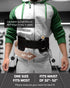 Multi-Attachment Belt for Cable Machine, 5 Points for Optimal Weight Distribution, 2 Straps & 3 Snap Hooks