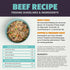 6 8.75oz Fresh Dog Food, All Natural Complete Meal or Kibble Topper, Shelf Stable Premade Wet Recipe with Added
