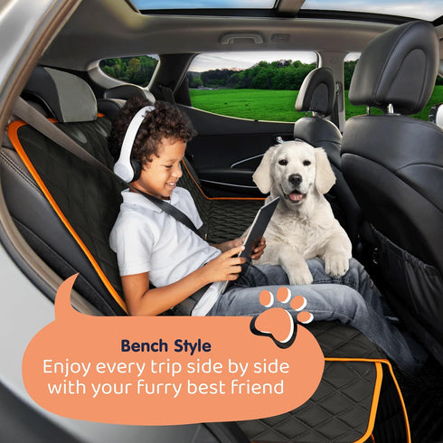 Hammock Hammock Petloox XL Dog Car Seat Cover for Back Seat, Waterproof for Car, SUV & Truck, Non-Slip Backseat Cover