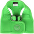 Puppia Neon Soft Vest Harness, Step-in No Choke No Pull Walking Training for Small and Medium Dog, Green, Medium