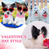 Tudomro 40 Pcs Adjustable Pink Dog Collars, Rose Red for Small Medium Dogs, Wedding Party Grooming Accessories