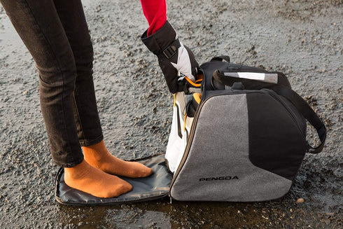 Ski Boot Bag for Kids, Waterproof Travel Bag for Ski Boots, Snowboard Boots, Goggles, and Gloves