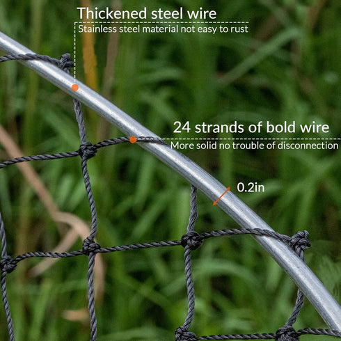 24 QualyQualy Crab Ring Trap Bait with Crab Gague Measure and Bait Clip Crab Net Minnow Trap with Tarred Braided Twine