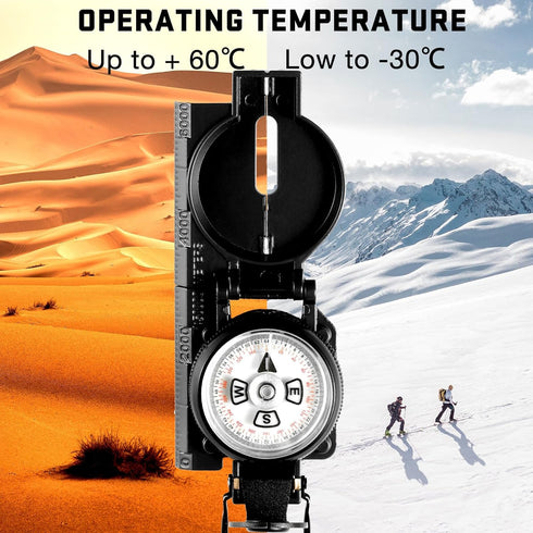 Eyeskey Waterproof Military Compass with Clinometer for Outdoor Adventures