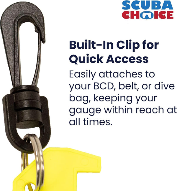 3.25" Scuba Choice Plastic Lobster Gauge w/Clip