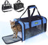 TSA Approved Pet Carrier in Cabin, 17"x11"x9.5" Soft Cat Carriers for Small