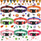 Buryeah 9 Pcs Holiday Dog Collars - Adjustable Fall Autumn Halloween Thanksgiving Christmas Collars for Large Dogs