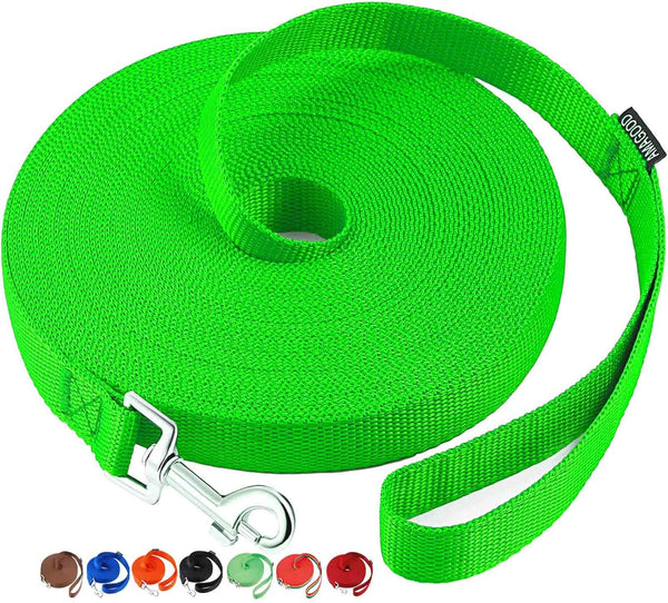 AmaGood Dog/Puppy Obedience Recall Training Agility Lead | 15 ft 20 ft 30 ft 50 ft Long Leash for Training and Safety