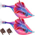 WILLBOND 2 Pieces Silicone Betta Bed Leaf Hammock - Comfortable Resting Spot for Betta Fish, No BPA, Pink