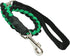 Dogs My Love Braided Rope Short Leash, 32" Long, Large, Black/Green