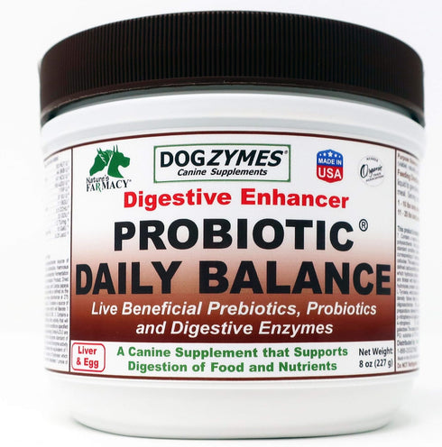 Dogzymes Probiotic Daily Balance, 8 Ounce Nutritional Support for Intestinal Well-Being