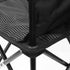 Alasum Portable Folding Outdoor Chair with Carry Bag, Small Gray Stripe Camping and Fishing Seat, Lightweight Portable