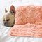 Pet Dog Bed Blankets - Fluffy Fleece Throw Blankets Sleep Mat - Soft Puppy Blankets for Bed, Couch, Travel, Washable