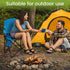 300lbs Folding Camping Chair with Cup Holder & Side Storage Bag Capacity Lightweight High Back Portable for Beach