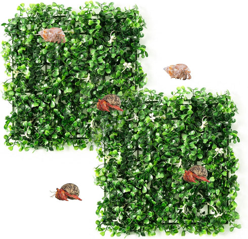 Swirge Hermit Crab Climbing Wall Toys, 2 Pcs 1010" Faux Grass Mat Climbing