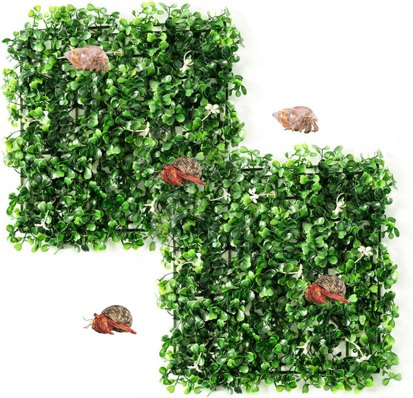 Swirge Hermit Crab Climbing Wall Toys, 2 Pcs 1010" Faux Grass Mat Climbing