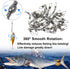 JSHANMEI Fishing Swivels Snaps - High Strength Rolling Barrel Swivels with Safety Snap for Freshwater Saltwater Tackle