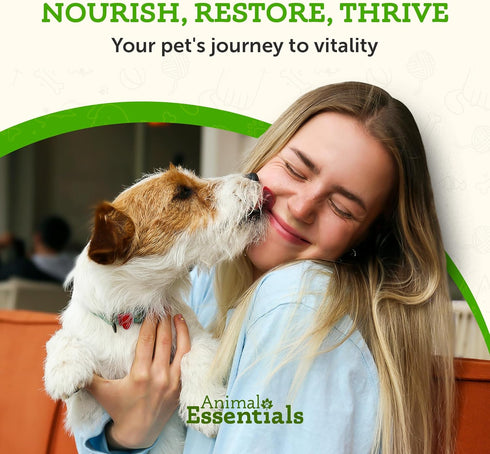 Animal Essentials Plant Enzyme & Probiotics - Digestive Supplement for Dogs & Cats, 10.6 Oz
