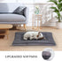 BVAGSS Reversible Dog Crate Pad 24''x18'' Light Grey, Memory Foam Dog Bed, Washable Pet Cushion for Small Dogs