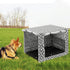 Pethiy Durable Polyester Dog Crate Cover for Wire Dog Crate - Universal Fit for Most 24 inch Crates - Cover Only - Gray