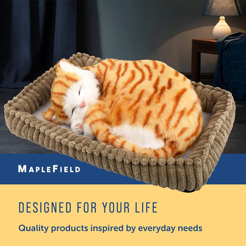 Maplefield Breathing Stuffed Animal Doll, Interactive Plush Dog Toy for Companionship and Gifting