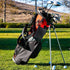 Golf Ball Pouch Tee Holder, Leather Waist Bag, Zippered Golf Accessory Pouch