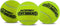 PetSport TuffSqueaks Yellow Tennis Ball Dog Toys | 3 Pack Giant (4") Giant TuffSqueaks Balls for Dogs | Pet Safe Durable Non-Toxic Felt & Rubber | Play Fetch, Launch, Chuck or Toss at Dog Park