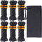 Hikeman 6 Pack 4mm Outdoor Guy Lines, Lightweight Camping Rope with Aluminum Adjuster for Tent Tarp