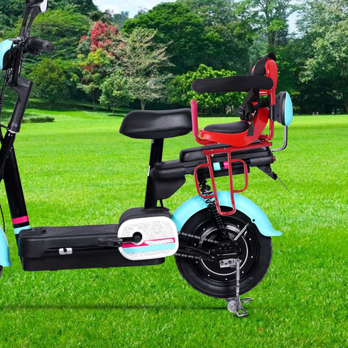 Gbonklong Child Bike Seat, Rear Mount Baby Bike Seat Kids Back Bike Seat Safety Carrier Infant Bike Seat Baby Bike