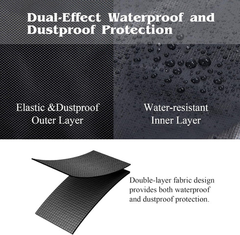 ZHUOGWJFJ Weight Bench Cover for Home Gym, Waterproof Fitness Bench Protector with Anti-Slip Elastic Bottom, Washable