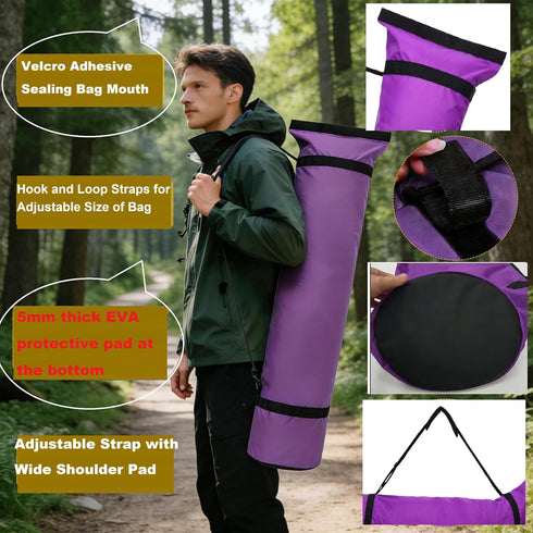 MtuxuYR 2 48" Travel(1, Extra Large Size for Camping Chairs Bag Heavy-Duty Long Carry Bag with EVA Padded Bottom Extra