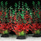 QUOZUO Aquarium Large Plants Decoration, Aquarium Decorations Artificial Plastic Plants, Dark Red Fish