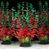 QUOZUO Aquarium Large Plants Decoration, Aquarium Decorations Artificial Plastic Plants, Dark Red Fish