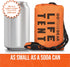 Go Time Gear 2 Person Mylar Emergency Shelter Tube Tent with Paracord, All-Weather Protection for Camping & Hiking