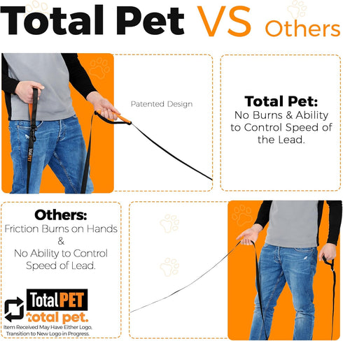50ft Long Leash for Dogs, Heavy Duty Nylon for Training Recall/Commands at Distance, Ideal for Large & Small Breeds