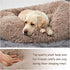 Washable Small Dog Round Bed, Comfy Donut Calming Cuddler Bed for Small Dogs