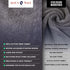 100% ALLEN & MATE Cotton Hooded Surf Poncho Changing Robe - Oversized Absorbent Pool & Beach Towel Swim Robe for Men
