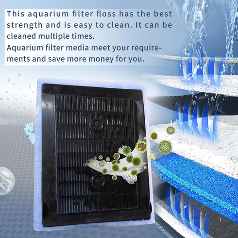 10-20 Gallon Aquarium Filters EZ-Change #2 Filter Cartridge for Healthier Fish (8 Pcs)