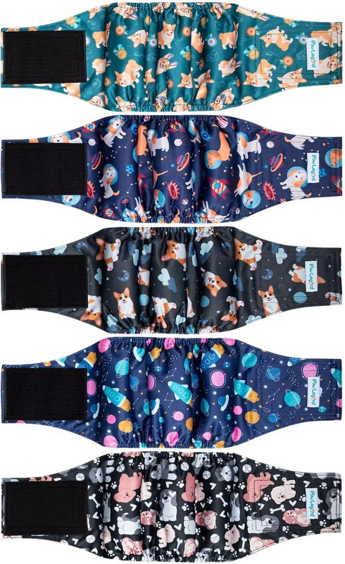 Paw Legend Washable Dogs Diapers Male Dog Belly Bands for Male Dogs