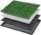 Dog Grass Pet Loo Indoor/Outdoor Portable Potty, Artificial Grass Patch Bathroom Mat with Washable Pee Pad