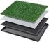 Dog Grass Pet Loo Indoor/Outdoor Portable Potty, Artificial Grass Patch Bathroom Mat, 20"x16"