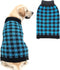 PUPTECK Dog Sweaters for Large Medium Small Dogs, Classic Plaid Style Holiday Winter Coat for Pets