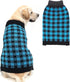 PUPTECK Dog Sweaters for Large Medium Small Dogs, Classic Plaid Style Holiday Winter Coat for Pets