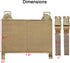 Tactical MOLLE Placard - Molle Front Flap Kit with G-Hooks and Buckles for Chest Rig and Hunting Vests