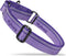 Hyhug Pets Reflective Dog Collar with Jacquard Weave Solid Color Nylon for Daily Walking and Training (Small, Ultra