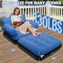 Camping-1pc SeaSlep Blow Up Pull Out Couch with Headboard,Inflatable Couch with Flocked Surface,Folding Inflatable