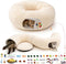 Cat Tunnel Bed with 40 Pcs Interactive Cat Toys, Cat Tube with